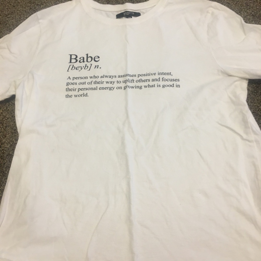 Brunette tshirt